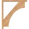 Ekena Millwork Westlake Block Smooth Bracket w/ Offset Brace, Western Red Cedar, 3 1/2"W x 28"D x 32"H BKT0402X28X32WTL05SWR - alternate 3